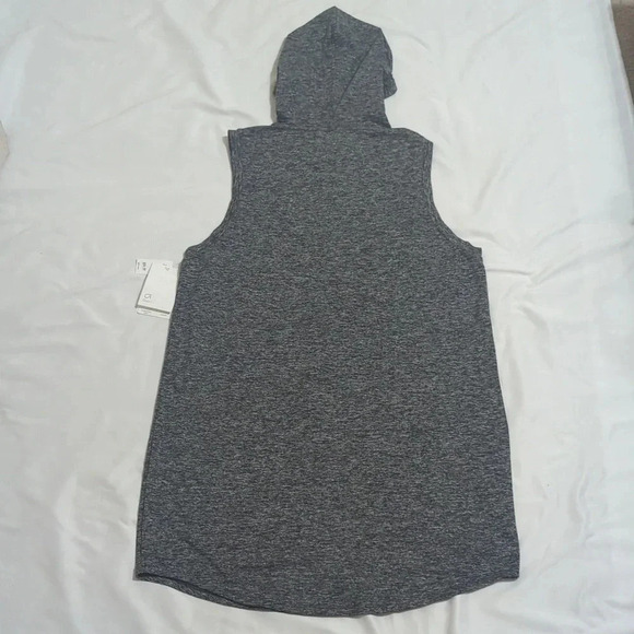 NWT GapFit Sleeveless Brushed Jersey Dress, Color Medium Heathered Gray Size L - Picture 2 of 13